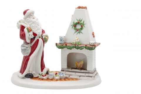 Babbo Natale con camino